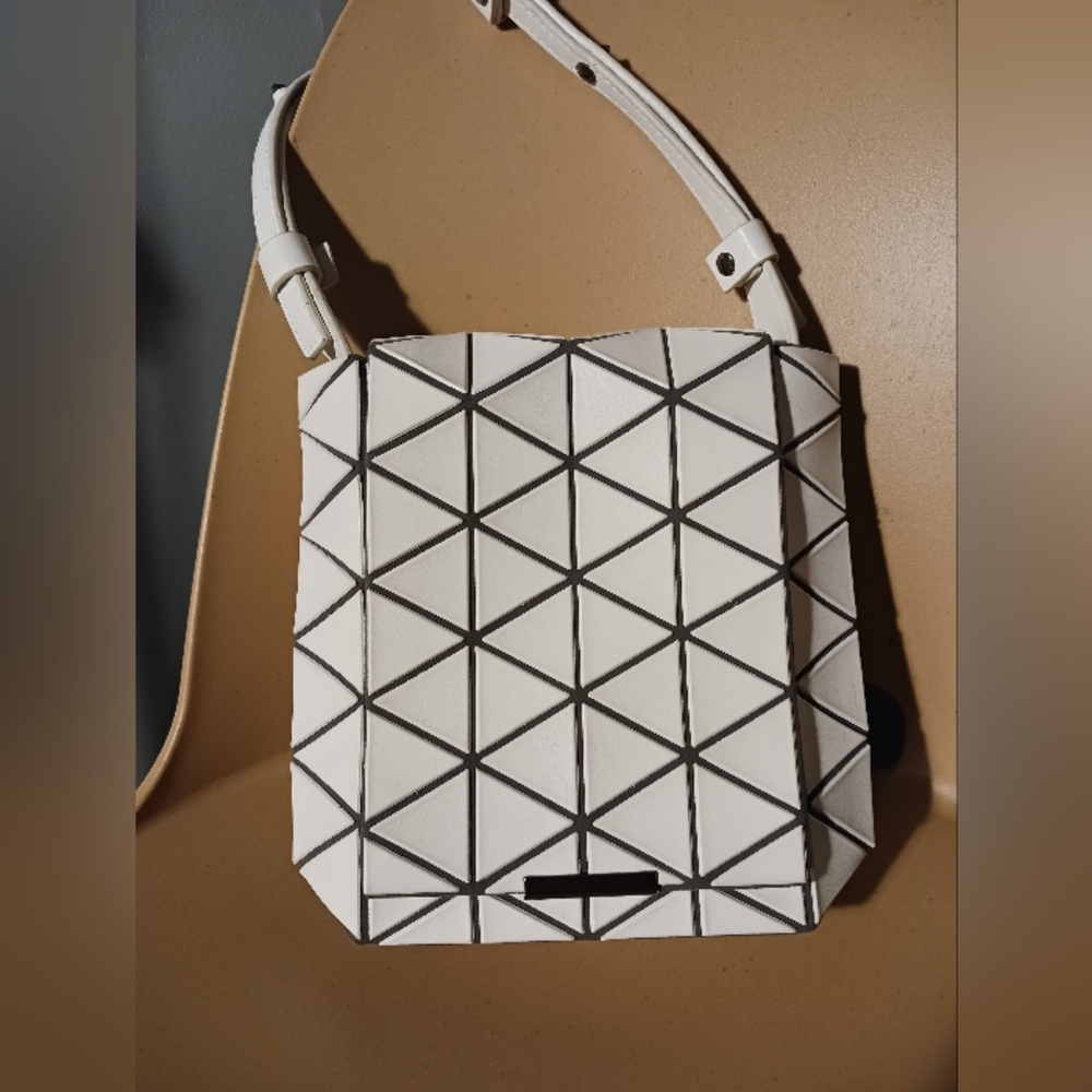 Bao Bao Issey Miyake White Crossbody Bag